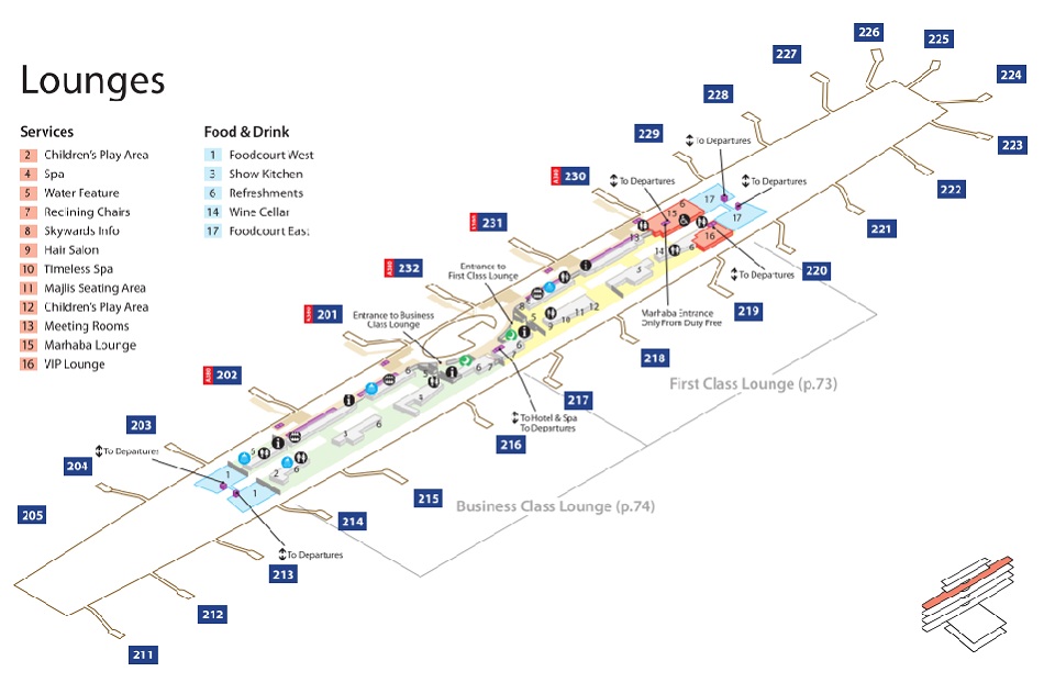 Dubai Airport Terminal 3 Maps Emirates Terminal Map